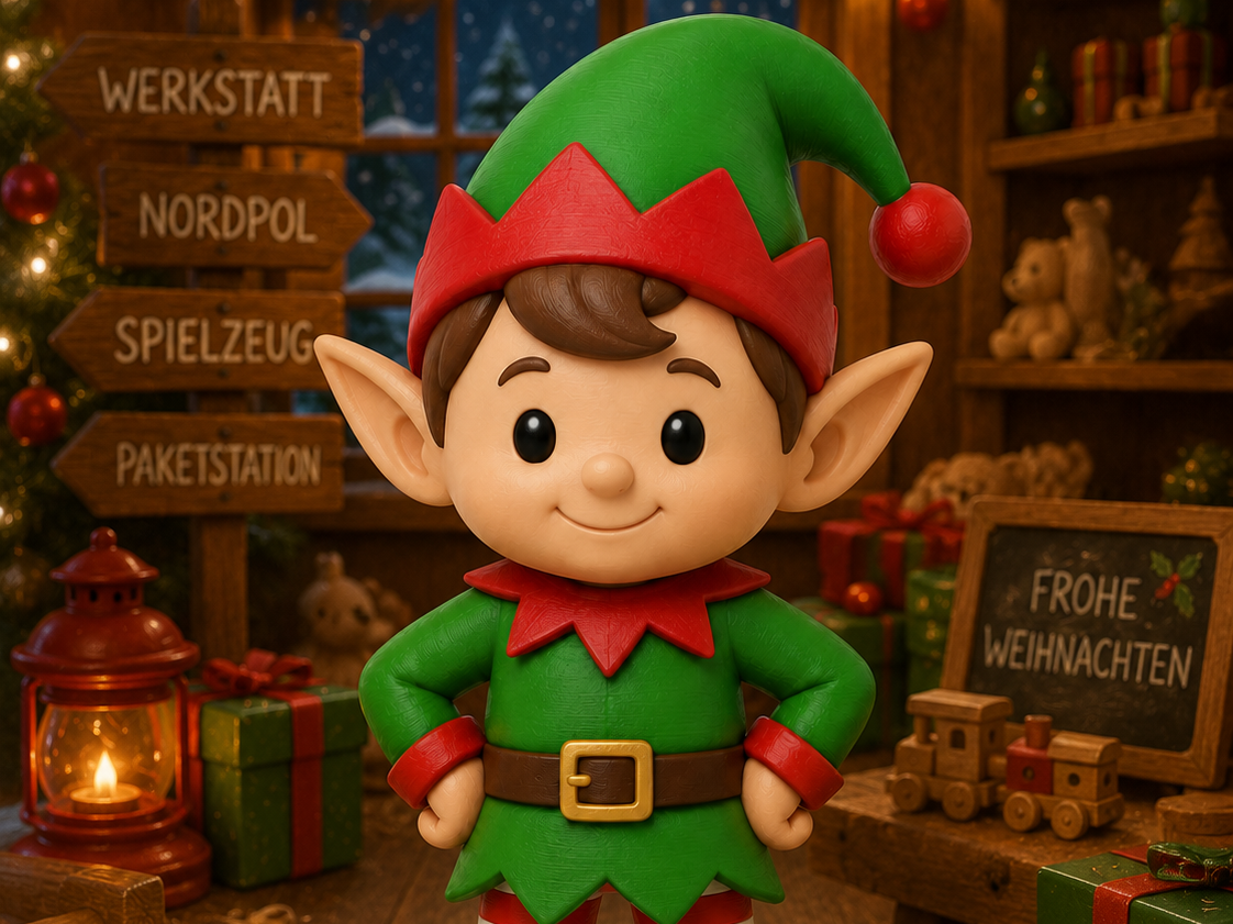 Niedlicher Weihnachtself – Weihnachtsdekoration