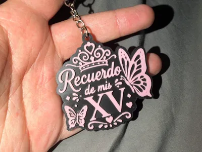 My XV(15) Souvenir Keychain