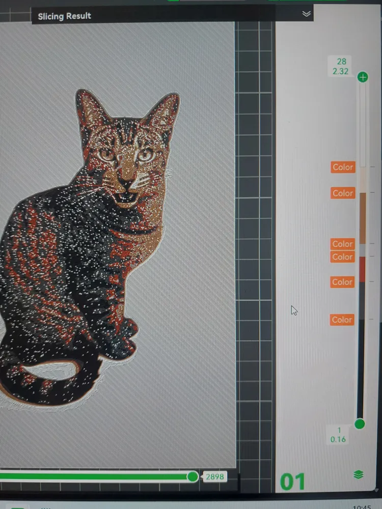 HueForge Cat Portrait – 7 Colour Print - Free 3D Print Model - MakerWorld