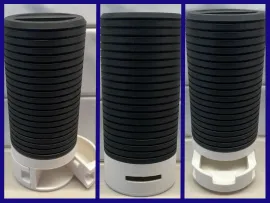 Container with 3 switchable designs
