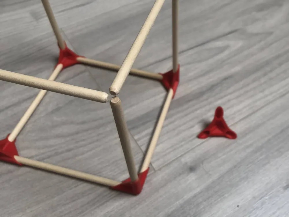 wood rod cube by Bichopebitou - MakerWorld