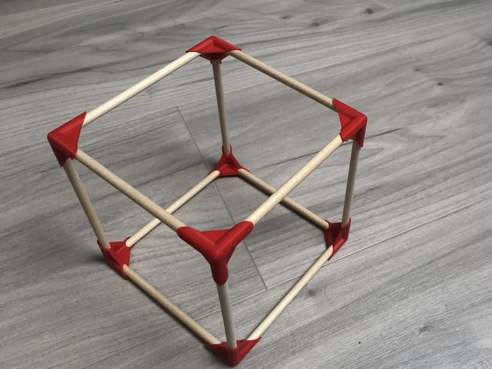wood rod cube by Bichopebitou - MakerWorld