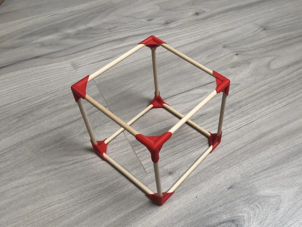wood rod cube by Bichopebitou - MakerWorld