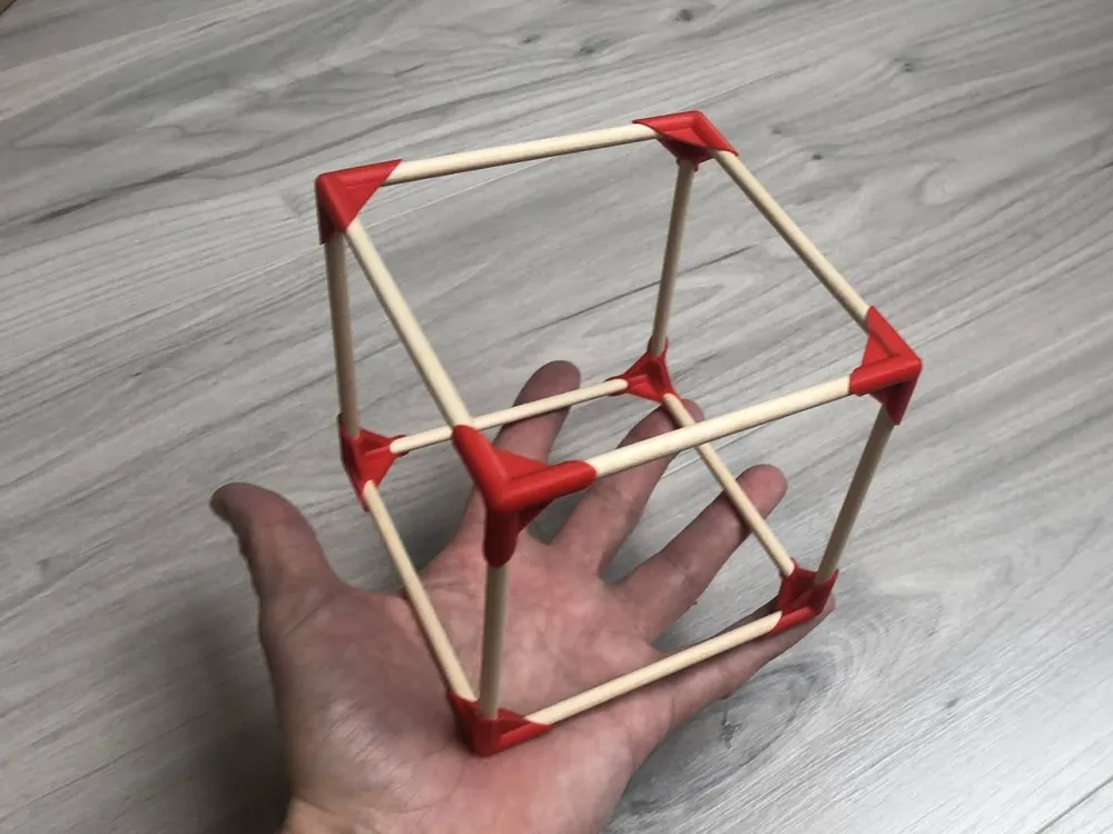 wood rod cube by Bichopebitou - MakerWorld