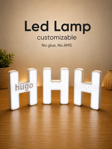 Accesorio de iluminación decorativa: Letter Lamp — Customizable LED Initial Light — vista de referencia 2