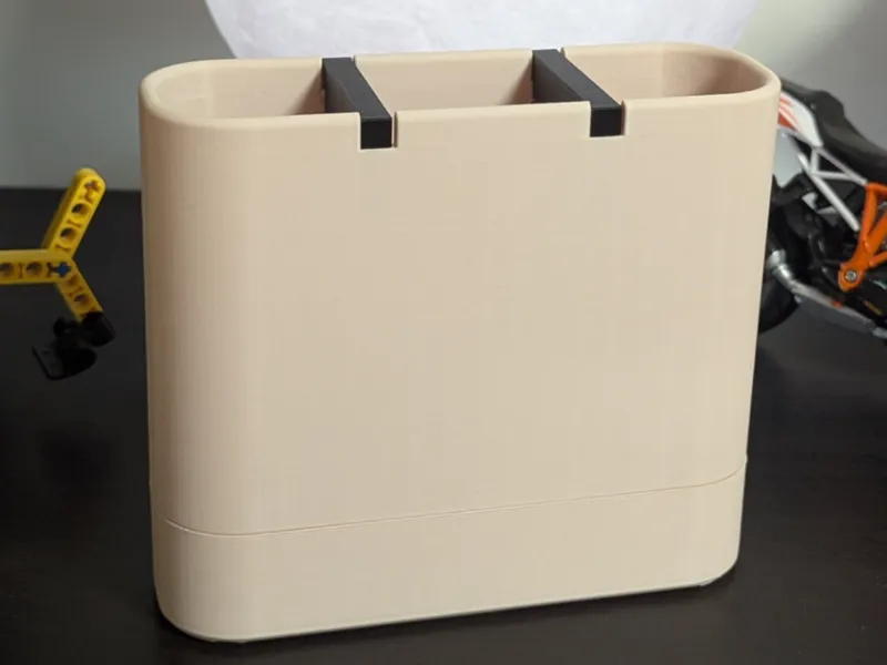 Modern Toothbrush Holder with Removable Drip Tray