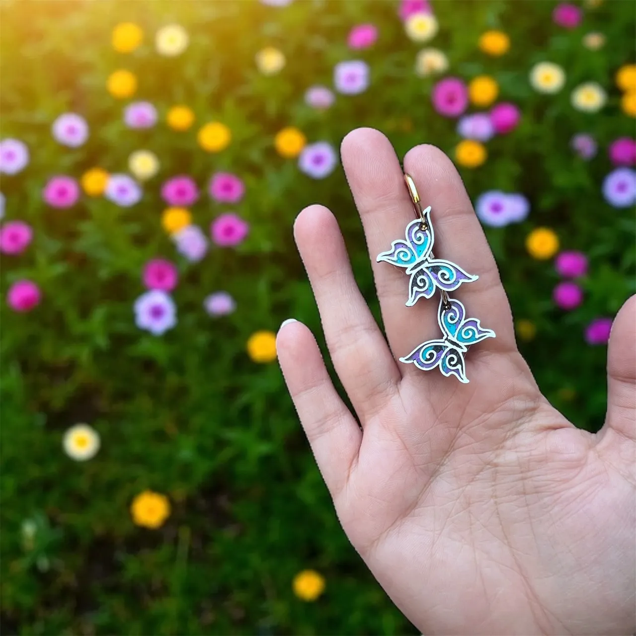 Pendientes mariposa view 2