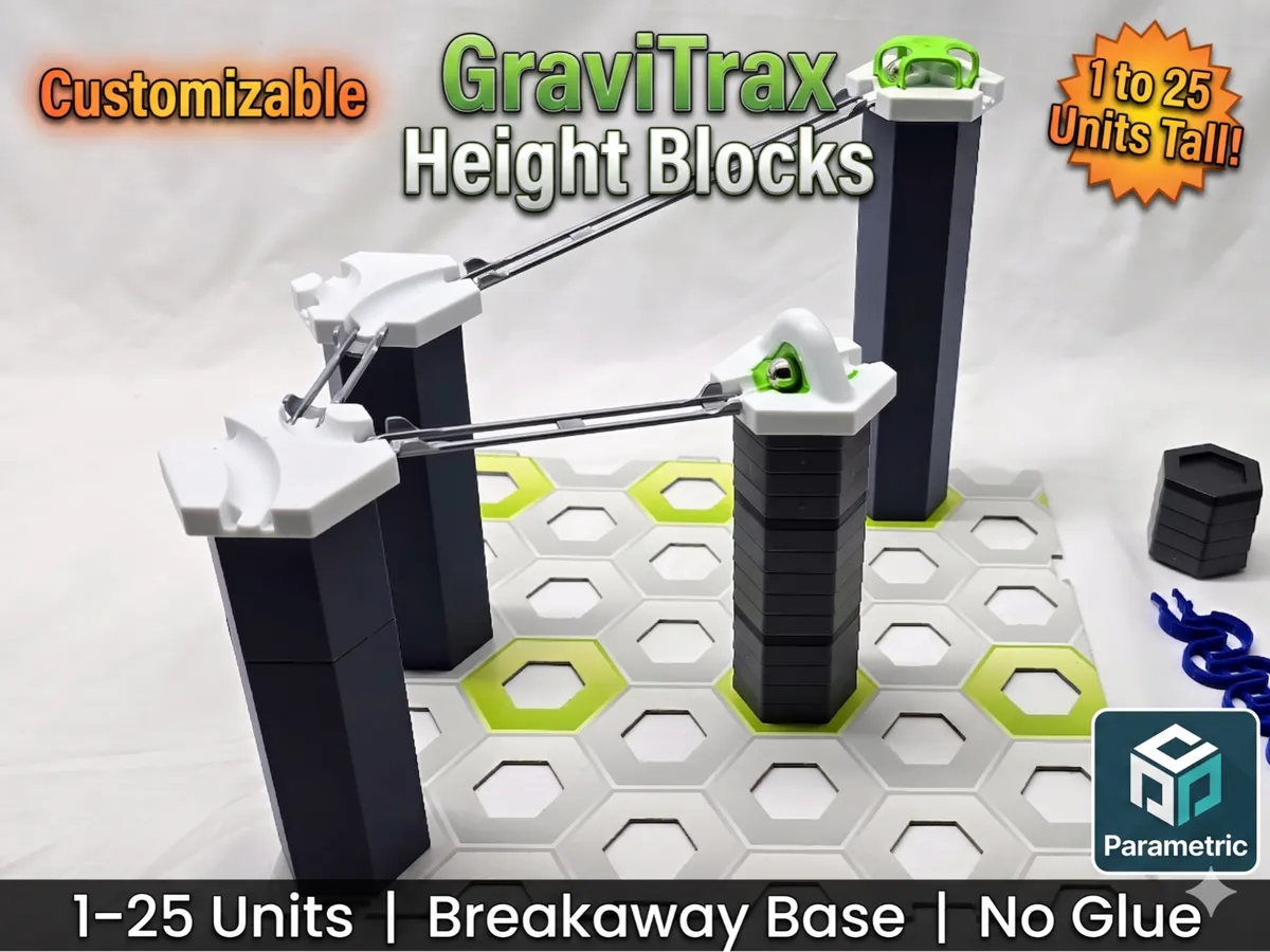 Customizable GraviTrax Height Block - Free 3D Print Model - MakerWorld