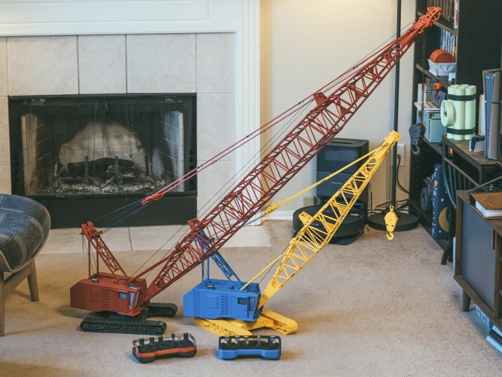 42W Crawler Crane Model - Hobby & DIY - PLA - 3D printed product