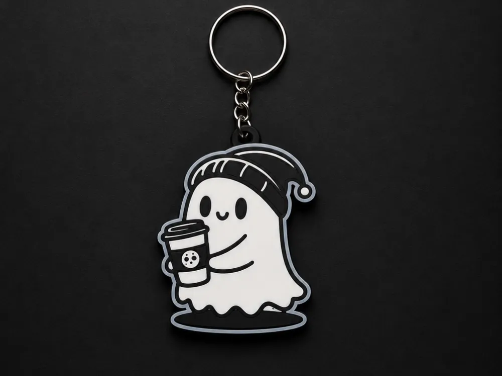 Llavero: adorable ghost keychain. Referencia del modelo original.