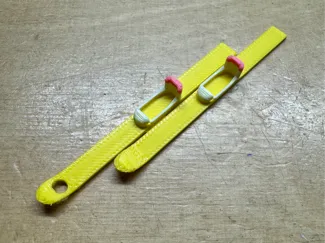 Mini Ski Keychain | Unaligned Version