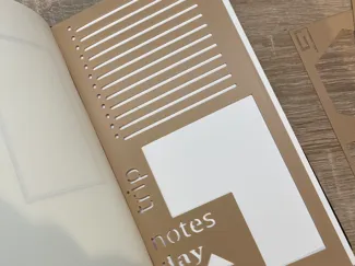 Schablone für Bullet Journal / Travelers Notebook
