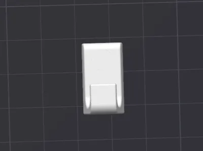 Hook for locker with 2x 6mm magnets