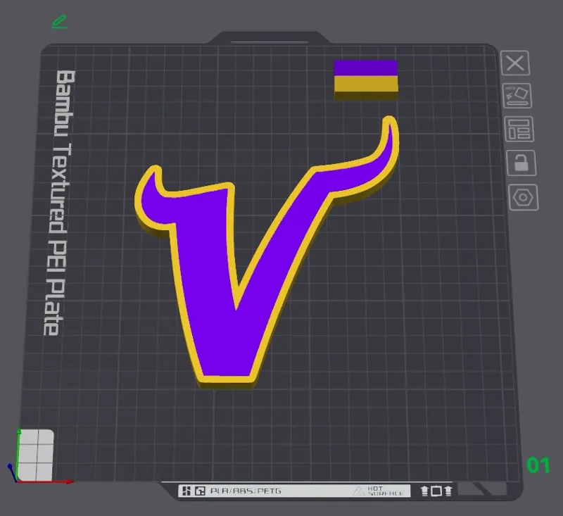 Minnesota Vikings V logo