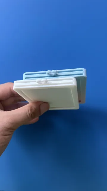 Modelo para impresión 3D: 双面款 适配3寸小卡加卡膜的卡套 基础款 — vista de referencia 4