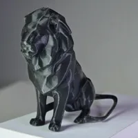 Lion décoratif low poly — photo 7