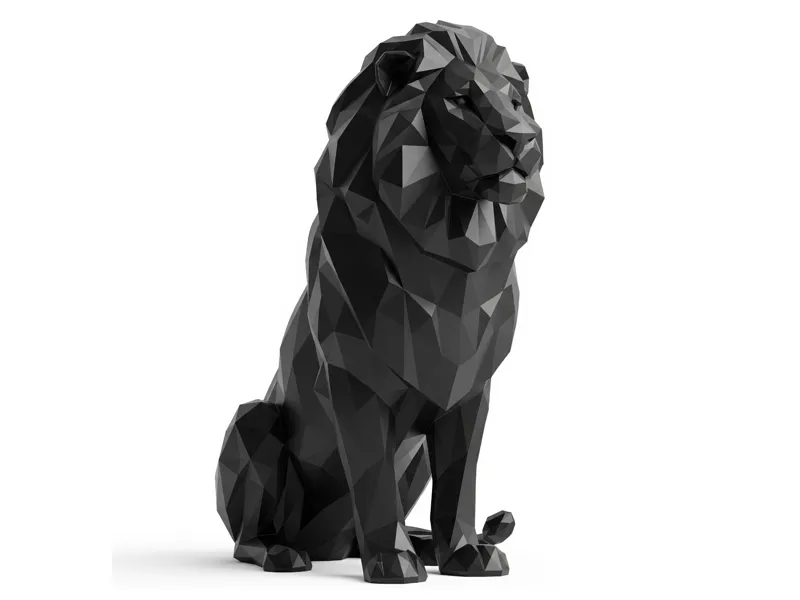 Leon decorativo Low Poly