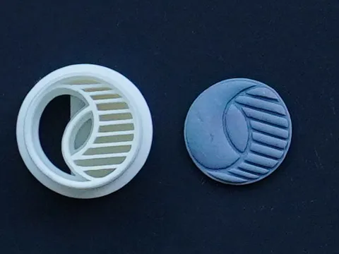Abstract Circle Polymer Clay Cutter Earrings