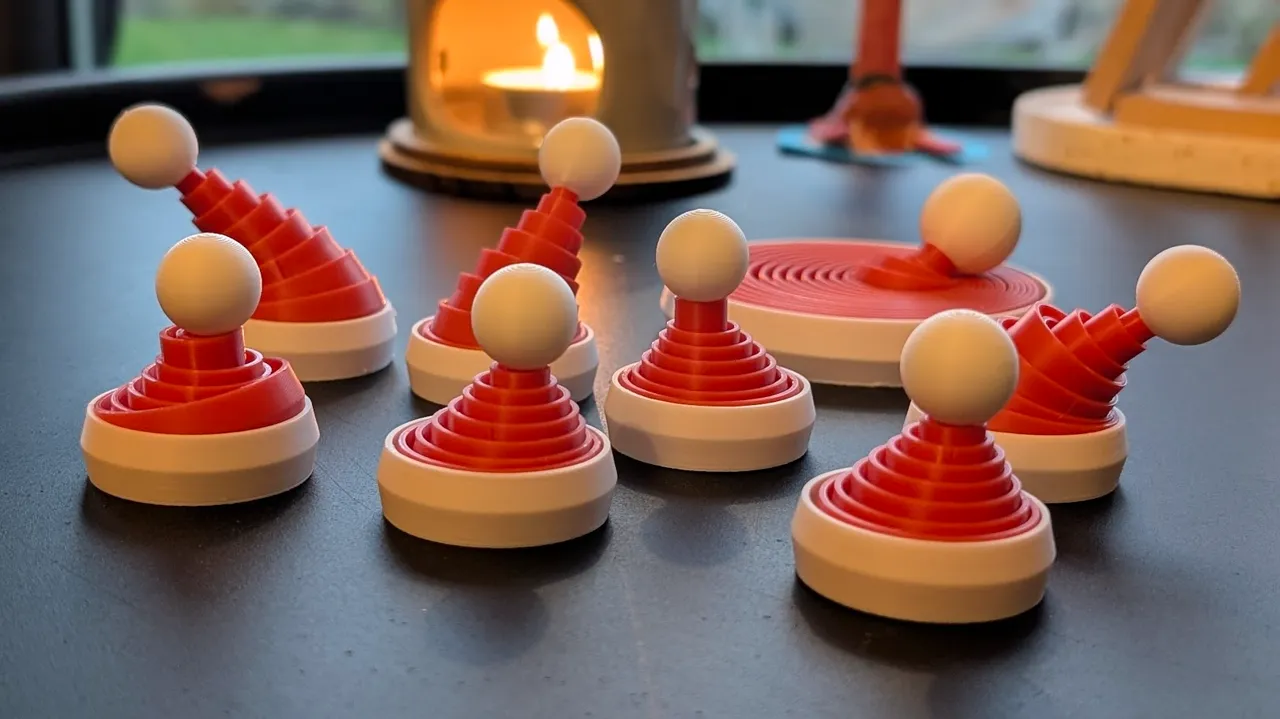Collapsable fidget Santa's hat view 2
