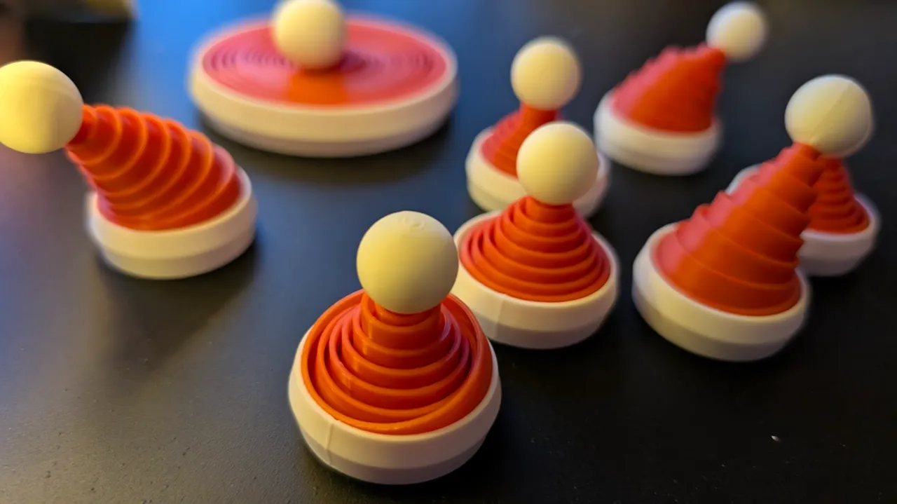 Collapsable fidget Santa's hat view 4