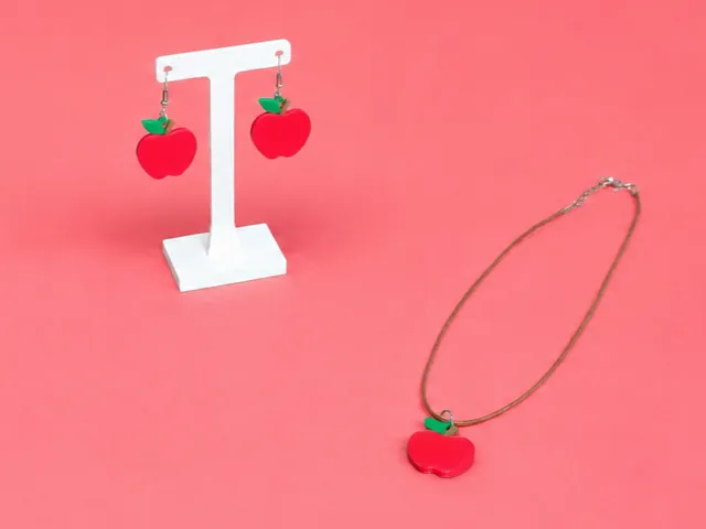 Cute Apple Charm - Earrings, Keychain & Necklace