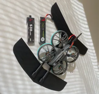 Sub250 Whoopfly16 Battery Adpapter and Wings