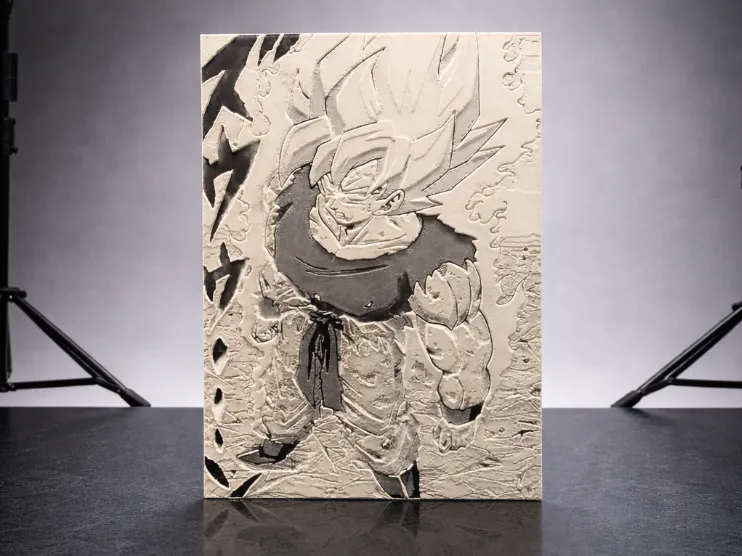 Goku turning super saiyan first time