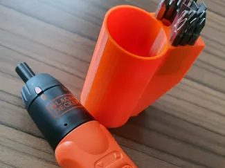 Black Decker Screwdriver and bits Holder for HSW