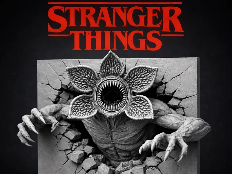 Demogorgon Wall Breach Stranger Things