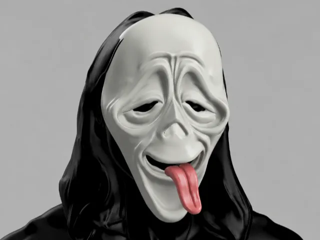 Cosplay Wearable Wassup Mask - Scary Movie Wazzup