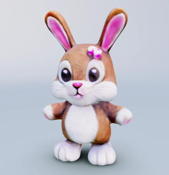 Lapin de Pâques tout mignon
