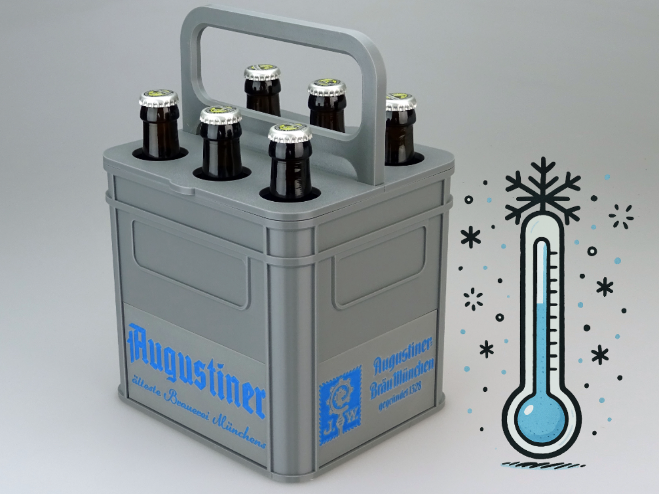 Augustiner 0,33l / 6-er Kühlbox Bierträger Design