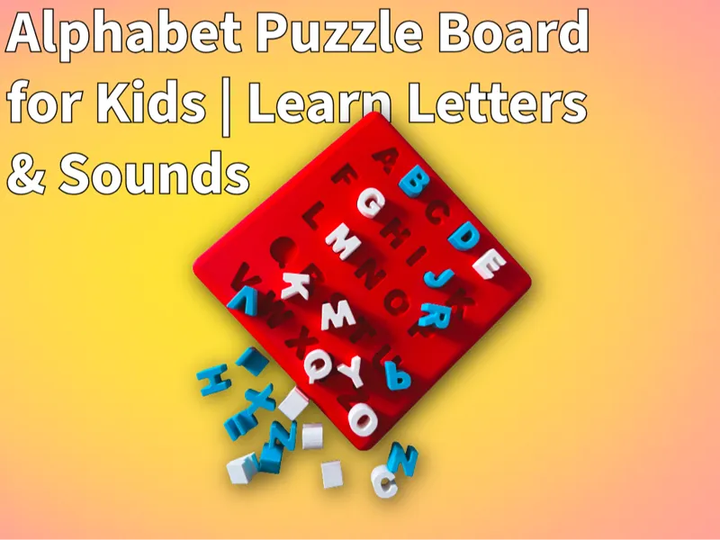Educational Alphabet Puzzle Board for Kids