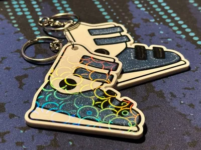 Ski boot keychain - NFC tag 