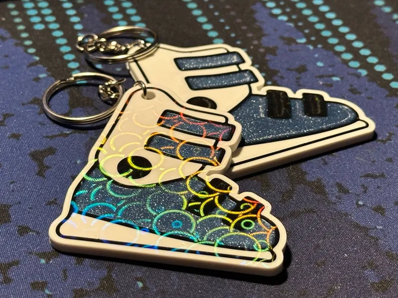 Ski boot keychain - NFC tag 