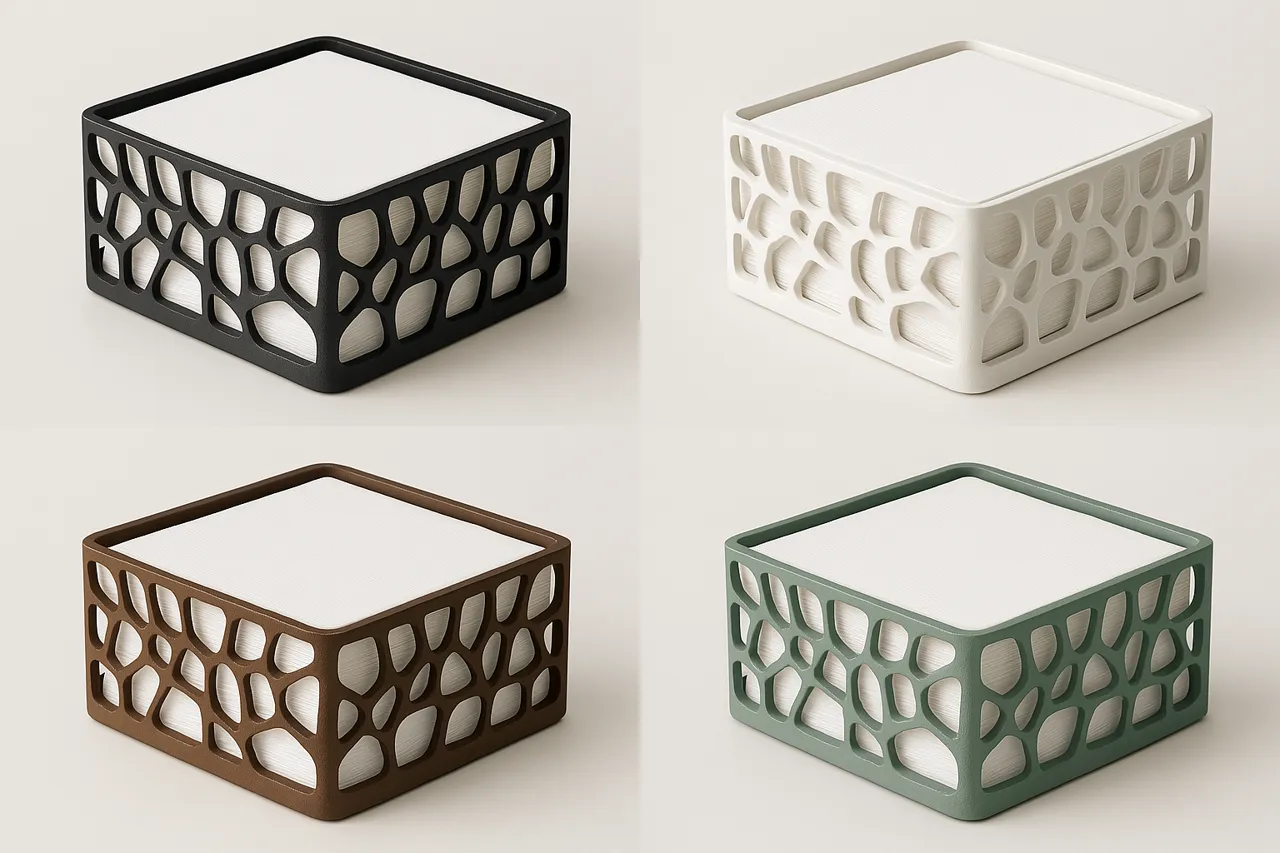 Modern Napkin Holder with Organic Design view 4