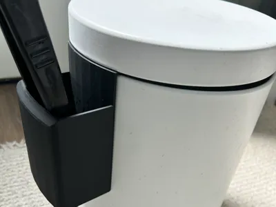Tongs Holder - Attaches to Trash Can (8in/203mm)