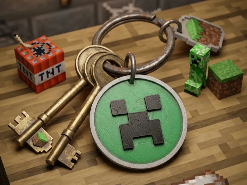 Minecraft Keychain