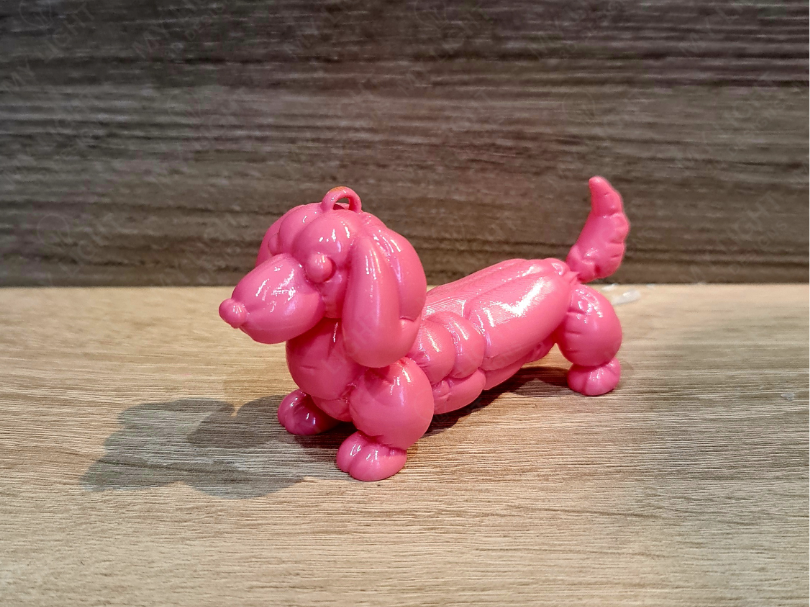 Balloon Dachshund Keychain