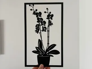 Orchidee Wandkunst