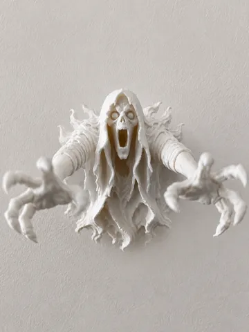 Adorno temático: Screaming Ghost Wall Mount – Horror Decor — vista de referencia 2