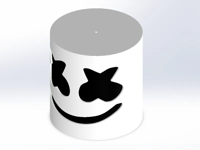 Marshmello lamp (220mm tall)
