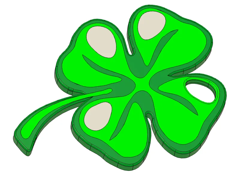 Four-leaf Clover Lucky keychain
