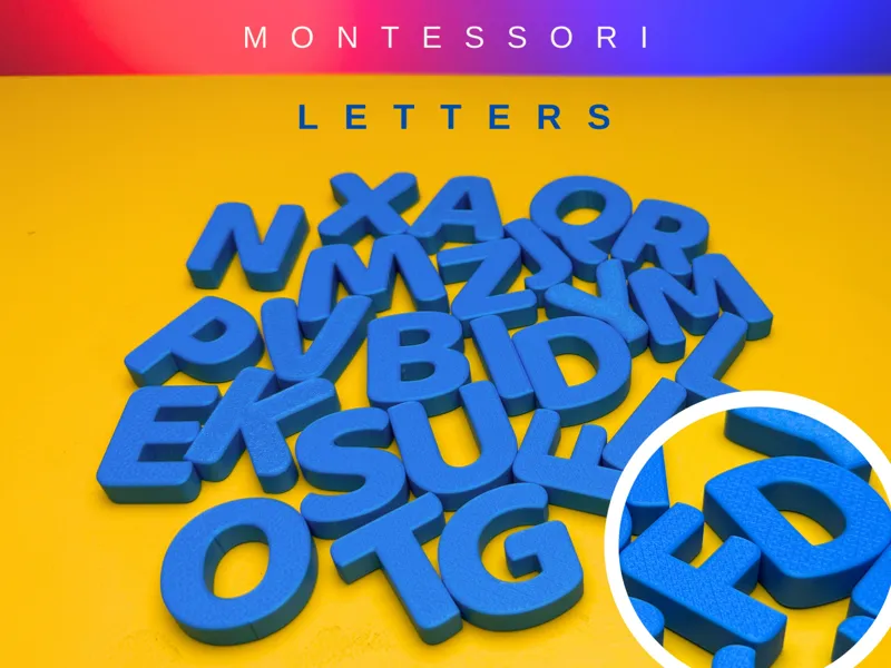 MONTESSORI ALPHABET LETTERS