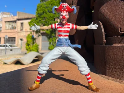 BUGGY THE CLOWN — MAGNETIC MODULAR FIGURE