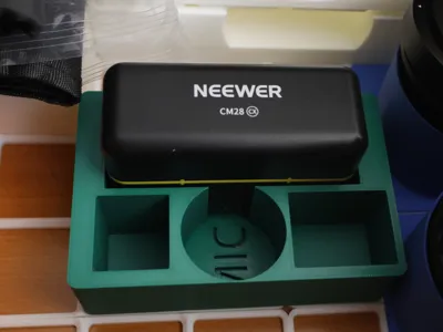 Neewer CM28 and small mic gridfinity