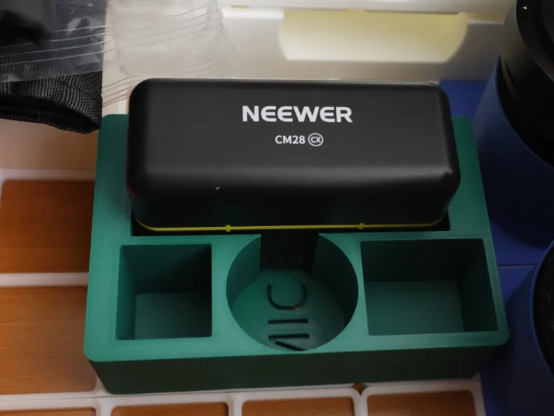 Neewer CM28 and small mic gridfinity