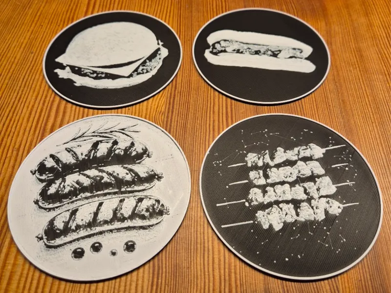 BBQ Coasters - Naturalistic
