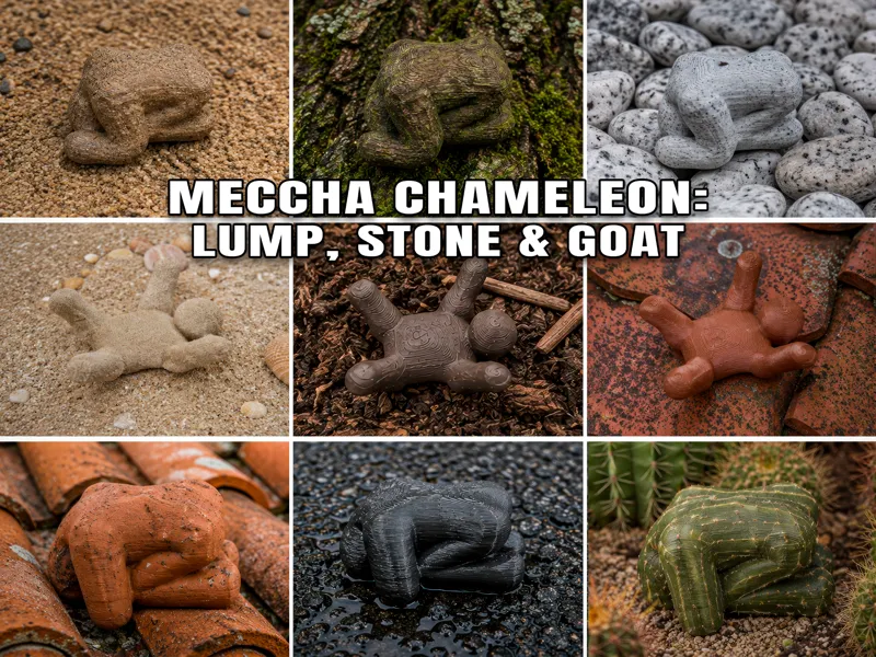Meccha Chameleon: Lump, Stone & Goat (3 poses)