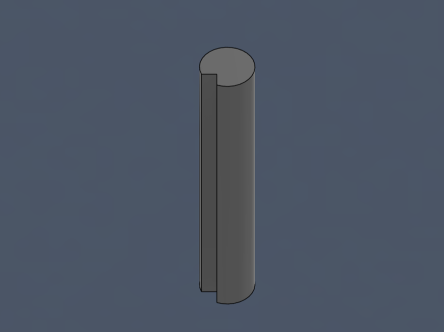 Einstellzylinder 18mm Rundstab (5x5mm Nut)